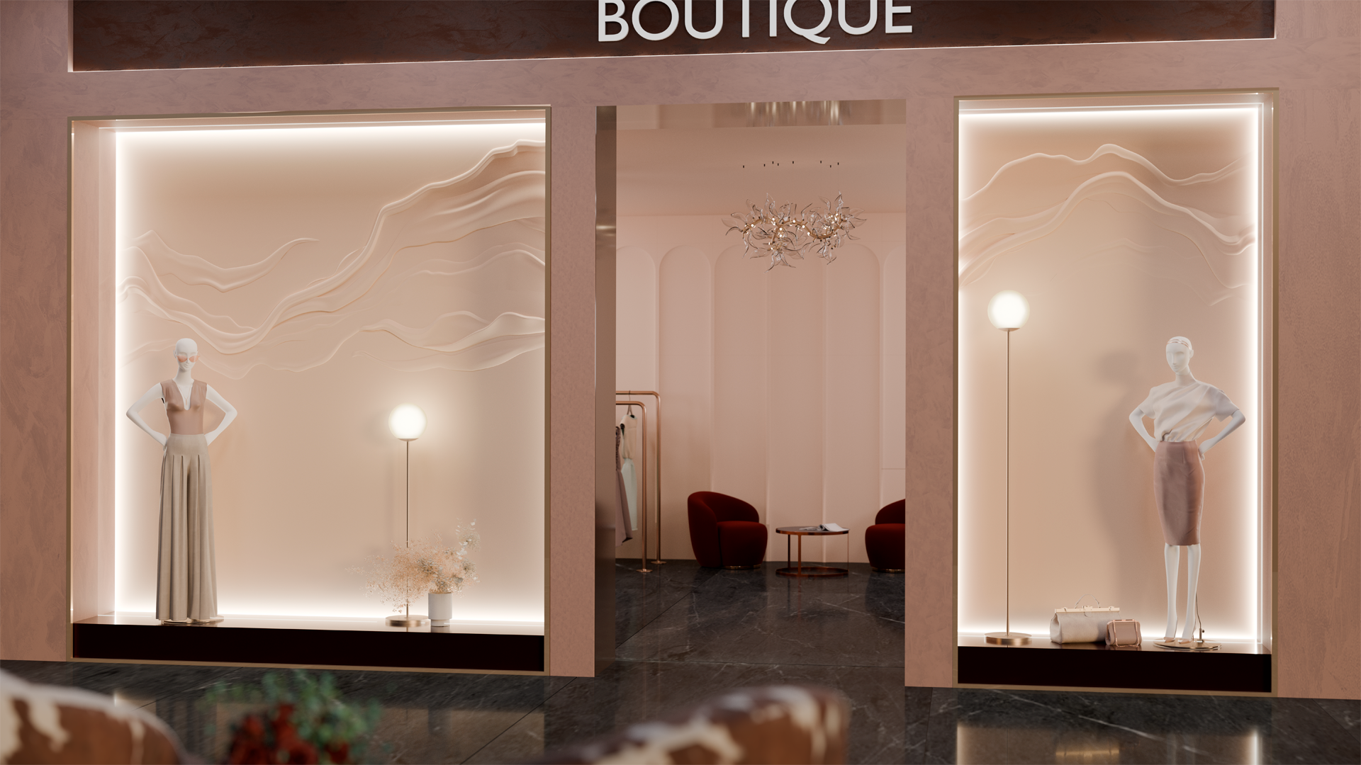 3D Дизайнерское панно из гипса EFIRIUM 1800х4200 мм, 7.56 м2