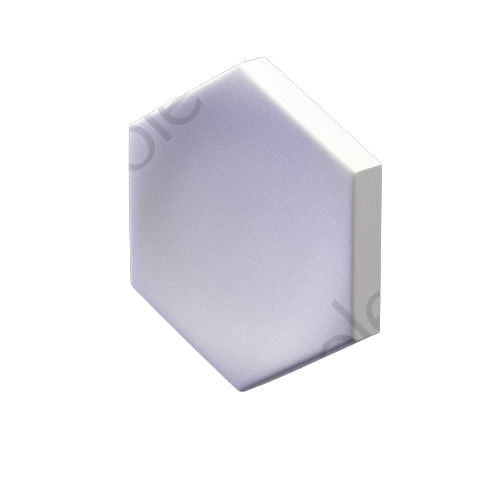 3D Дизайнерская панель из гипса HEKSA-big button PLATINUM МАТ 200x173x24 мм, 0.026м2, 38,5 шт в 1м2