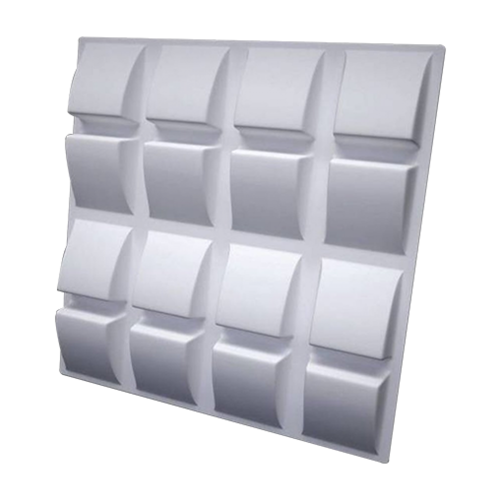 3D Дизайнерская панель из гипса SLOPE 600x600 мм, 0.36 м2