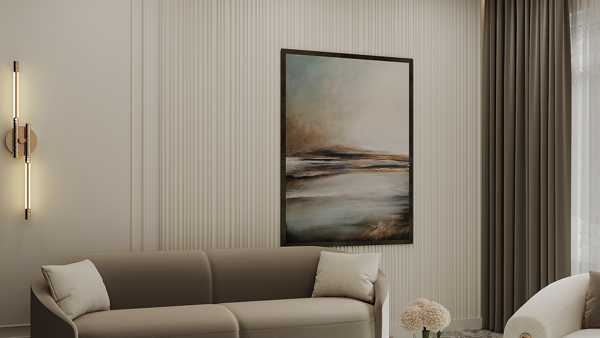 3D Дизайнерская панель из гипса SINGULAR 600x600 мм, 0.36 м2