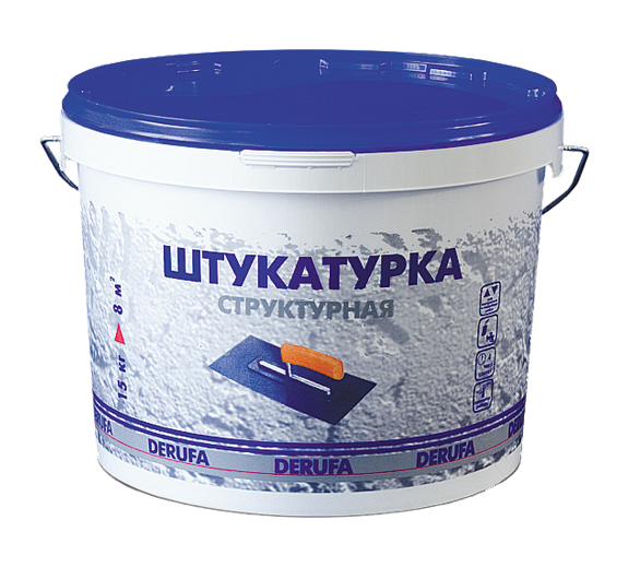Штукатурка DERUFA PROFI структурная под тёрку (15кг)