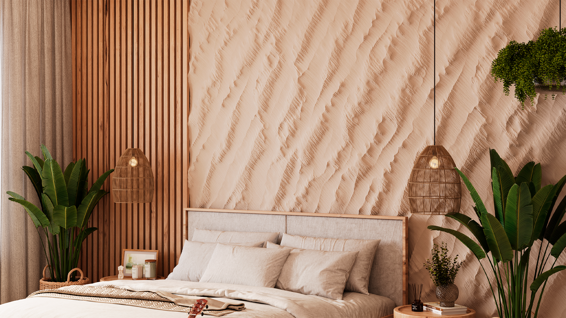 3D Дизайнерское панно из гипса SABBIA 1800х1800 мм, 3.24 м2