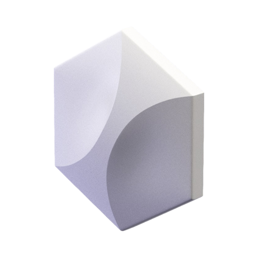 3D Дизайнерская панель из гипса HEKSA-twin 0.026 m2