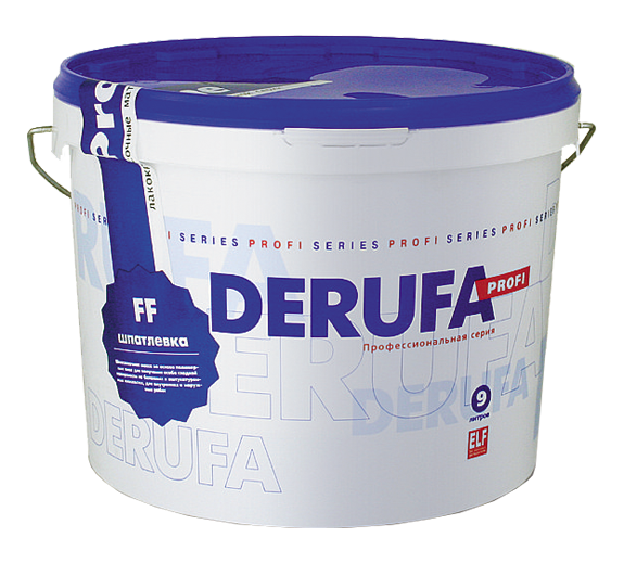 Шпатлевка DERUFA PROFI универсальная тонкая "FF" (9кг)