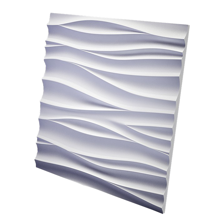 3D Дизайнерская панель из гипса SILK-1 PLATINUM МАТОВЫЕ 600x600 мм, 0.36 м2