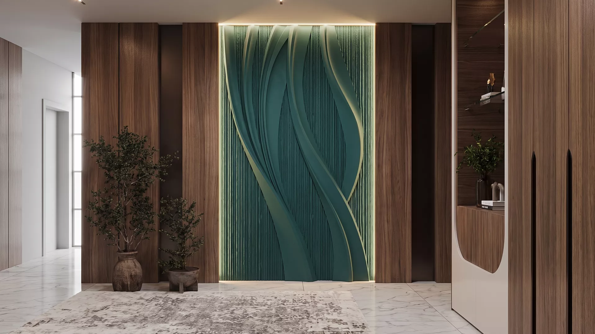 3D Дизайнерская панель из гипса ПАННО ARTCRAFT 3000х1800 5,4 м²