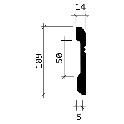 Плинтус гибкий 1.53.103