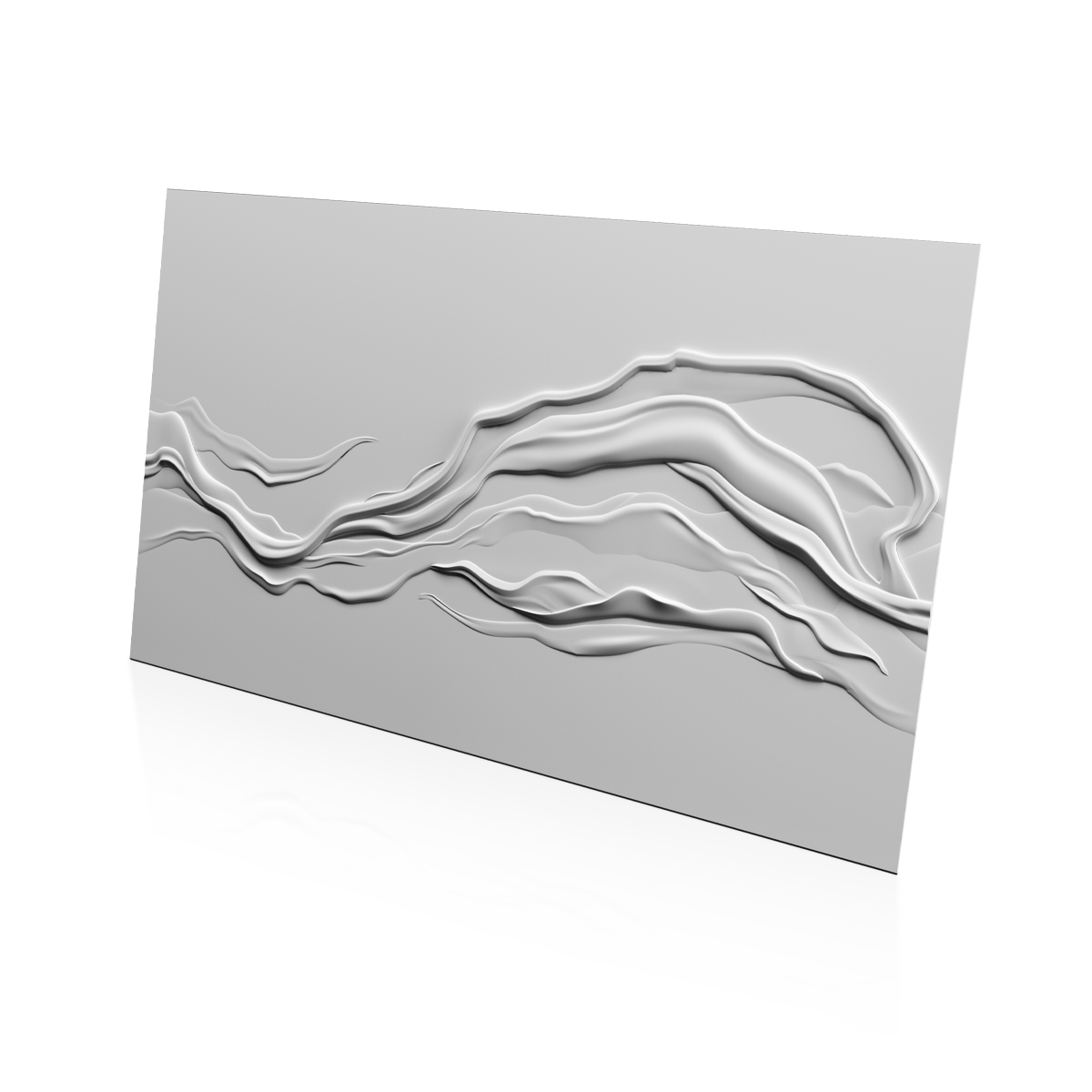3D Дизайнерское панно из гипса EFIRIUM 1800х4200 мм, 7.56 м2