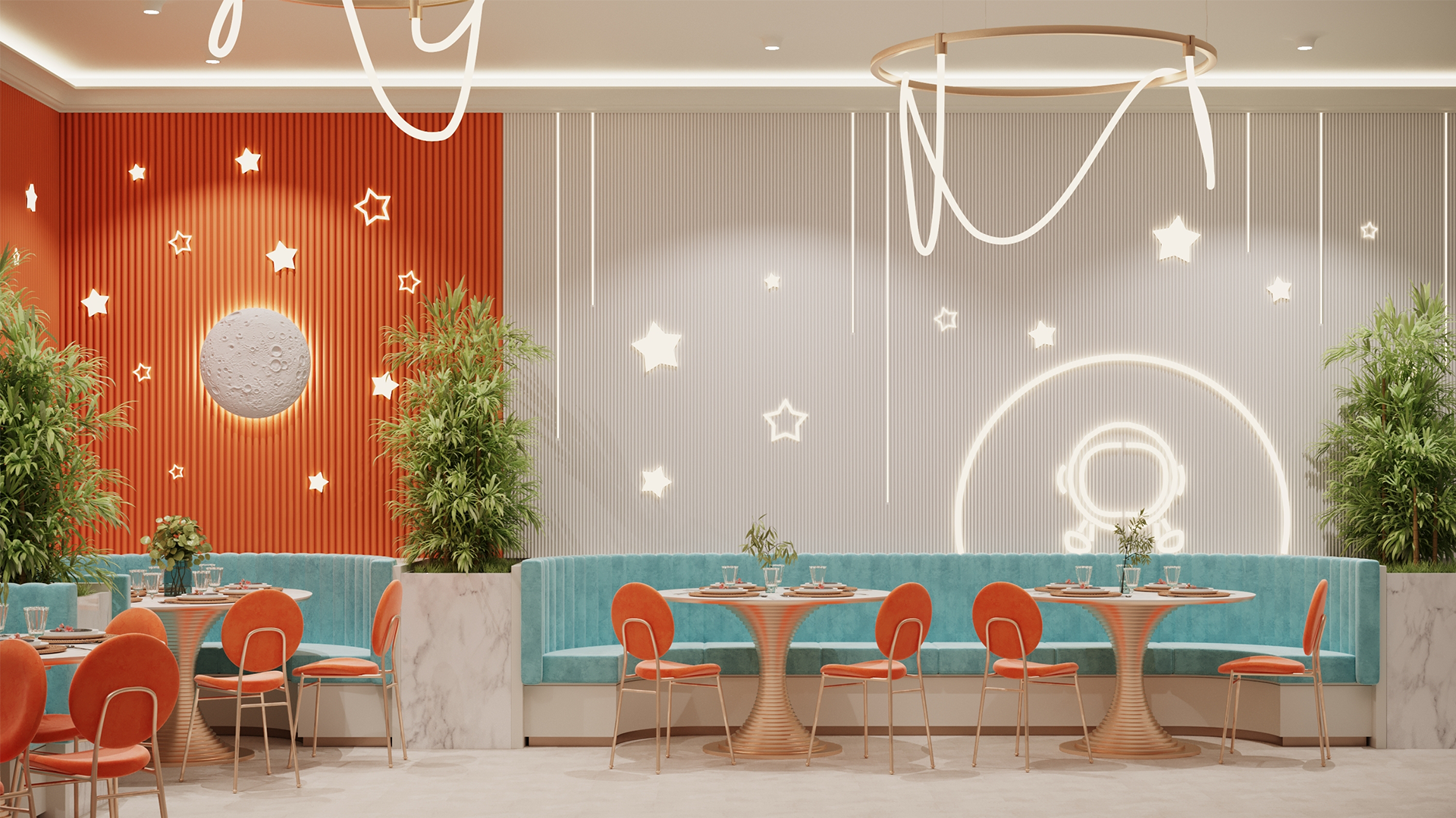 3D Дизайнерское панно из гипса MOONLIGHT 2 600x63 мм