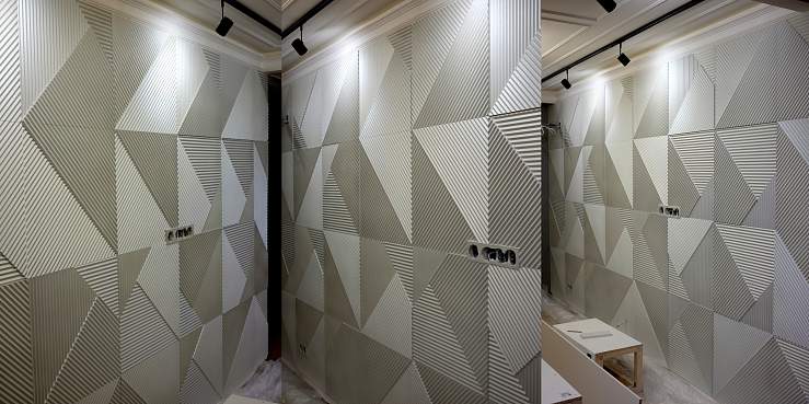 3D Дизайнерская панель из гипса FIELDS-1 0.36 m2