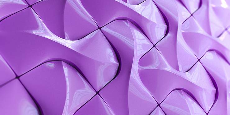 3D Дизайнерская панель из гипса FLIP PLATINUM МАТОВЫЕ 330x188x28 мм, 0.0372м2, 26,9 шт. в 1 м2