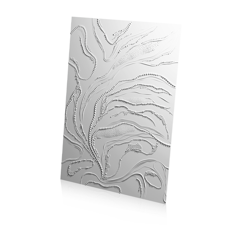 3D Дизайнерская панель из гипса ПАННО PEARLS 2400х1800