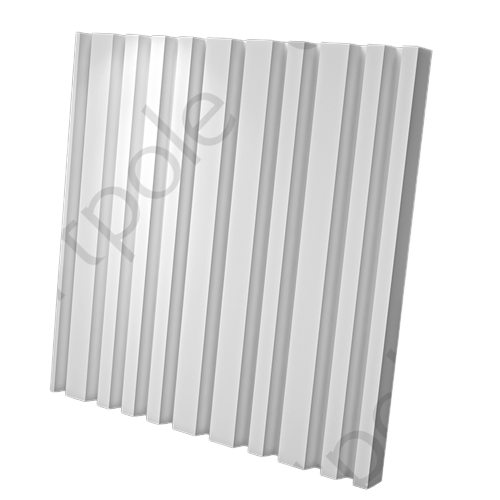 3D Дизайнерская панель из гипса BARCODE BIG 1, 600х600 мм, 0,36 м2