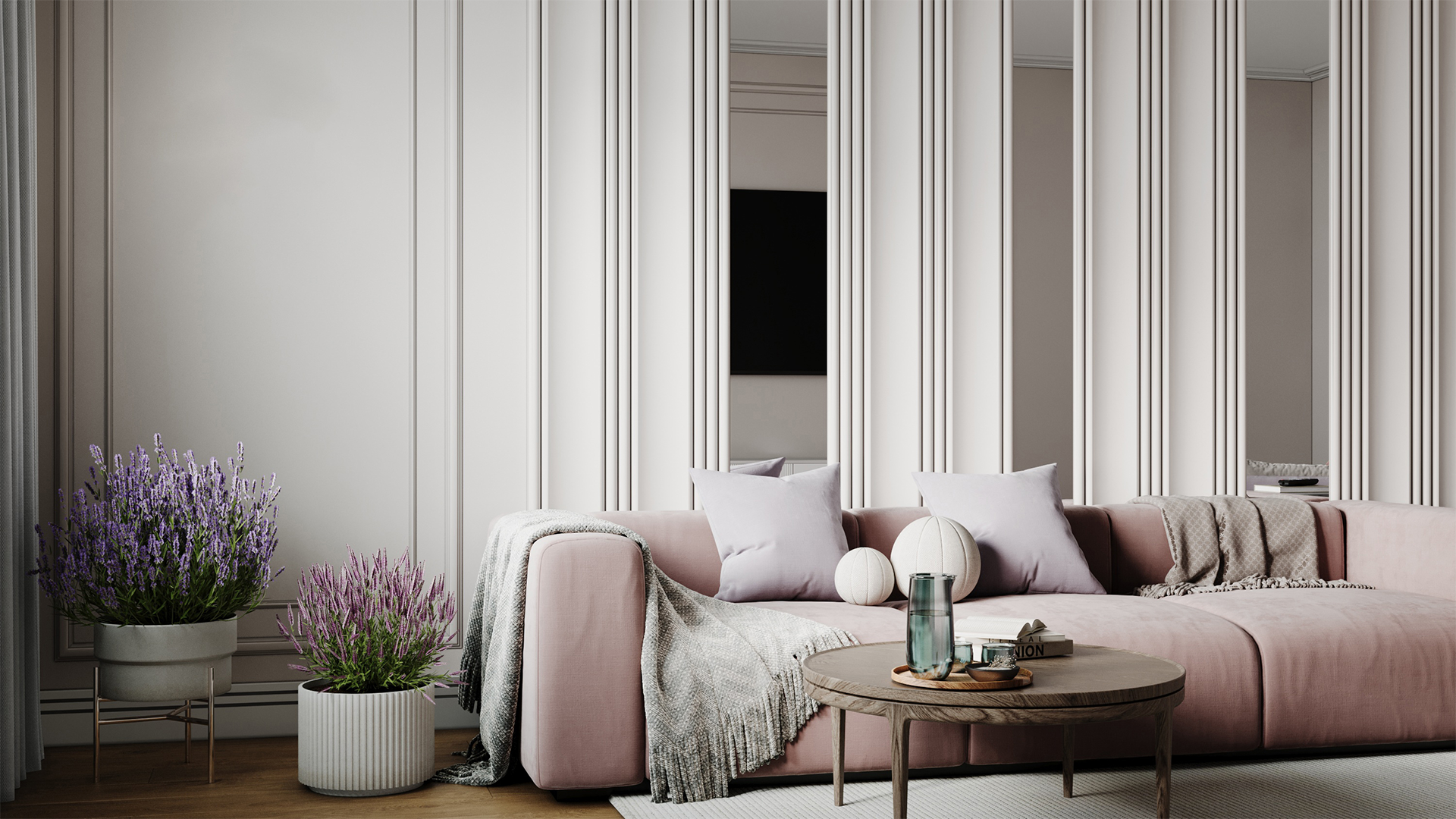 3D Дизайнерская панель из гипса WOODS K-2 600x600 мм, 0.36 м2