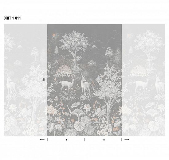 Панно British Style Forest BRIT 1 011, кв.м.