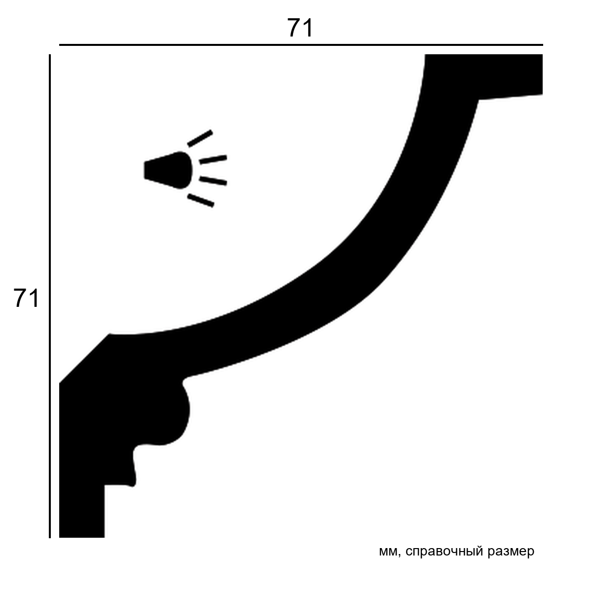 Карниз 1.50.208