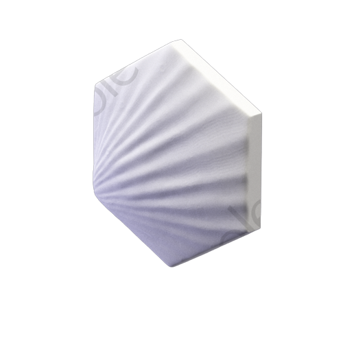3D Дизайнерская панель из гипса HEKSA-shell PLATINUM МАТОВЫЕ 200x173x27 мм, 0.026м2, 38,5 шт в 1 м2