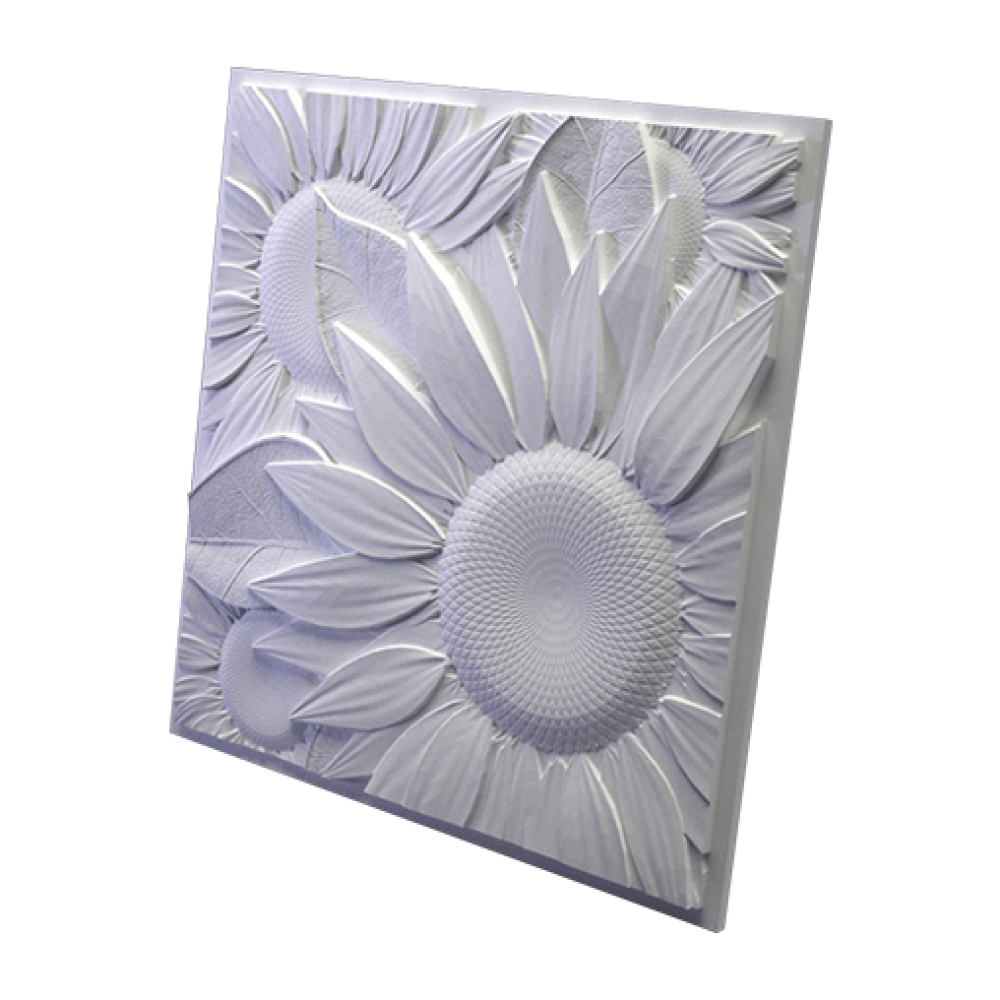 3D Дизайнерская панель из гипса SUNFLOWER 0.25 m2