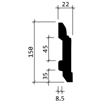 Плинтус гибкий 1.53.102