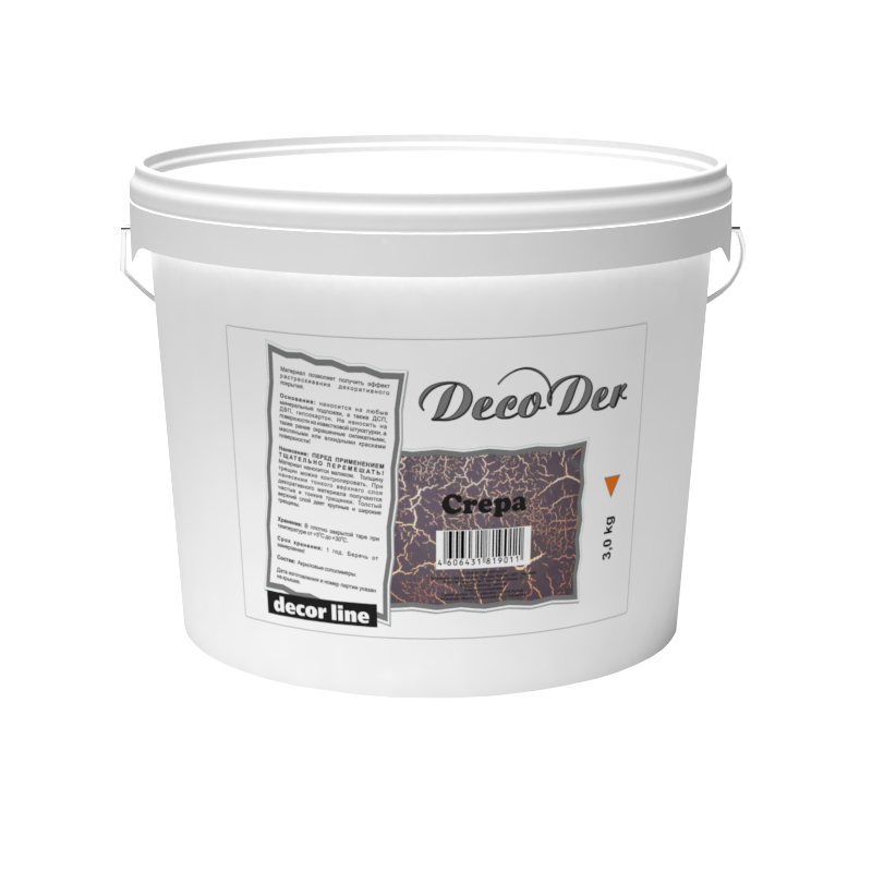 Защитное декоративное покрытие DERUFA DECORLINE Crepa (1кг)