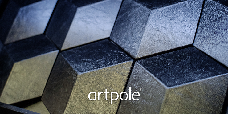 3D Дизайнерская панель из гипса CUBE-Ex2 PLATINUM МАТОВЫЕ 200x173x29 мм, 0.026м2, 38,5 шт. в 1 м2