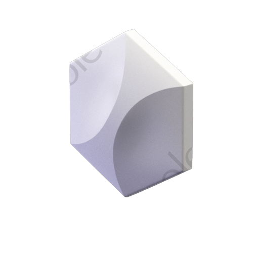 3D Дизайнерская панель из гипса HEKSA-twin PLATINUM МАТОВЫЕ 200x173x27 мм, 0.026м2, 38,5 шт в 1 м2