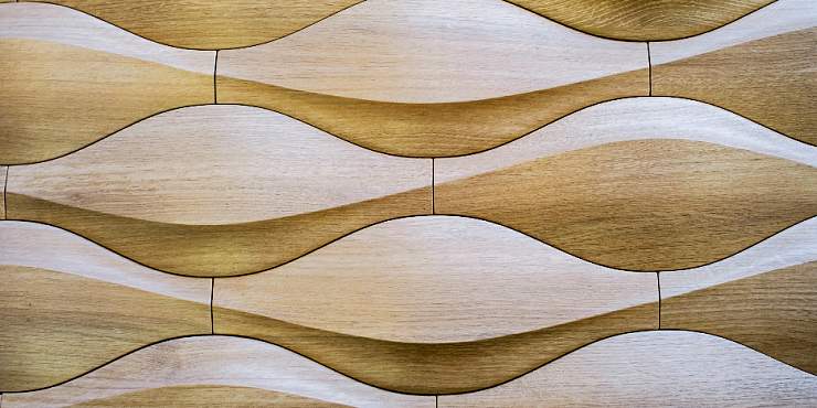 3D Дизайнерская панель из гипса DOVE PLATINUM МАТОВЫЕ 400x160x35 мм, 0.0423м2, 23,6 шт. в 1 м2