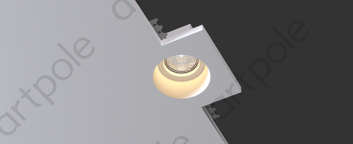 Гипсовый светильник 125х125х50 SGS5