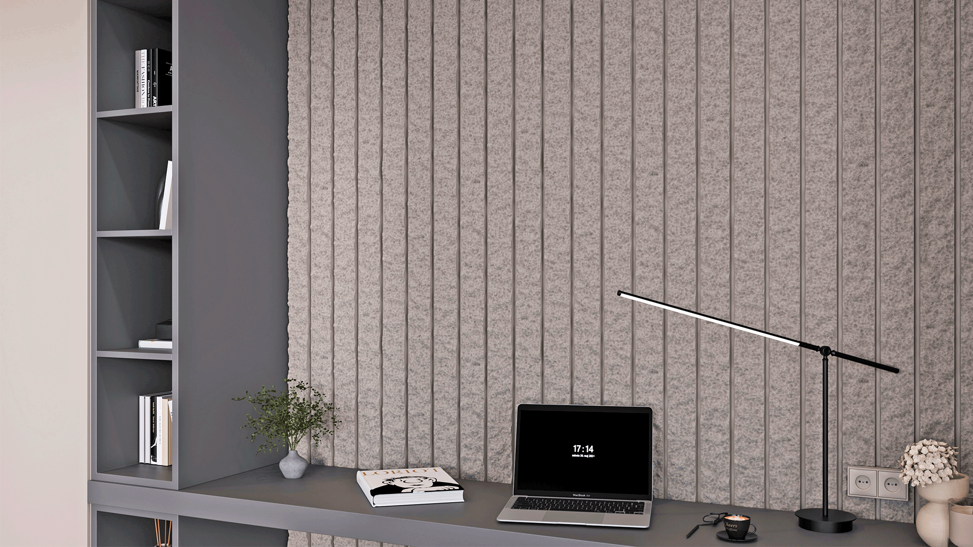 3D Дизайнерская панель из гипса SKETCH 600x600 мм, 0.36 м2